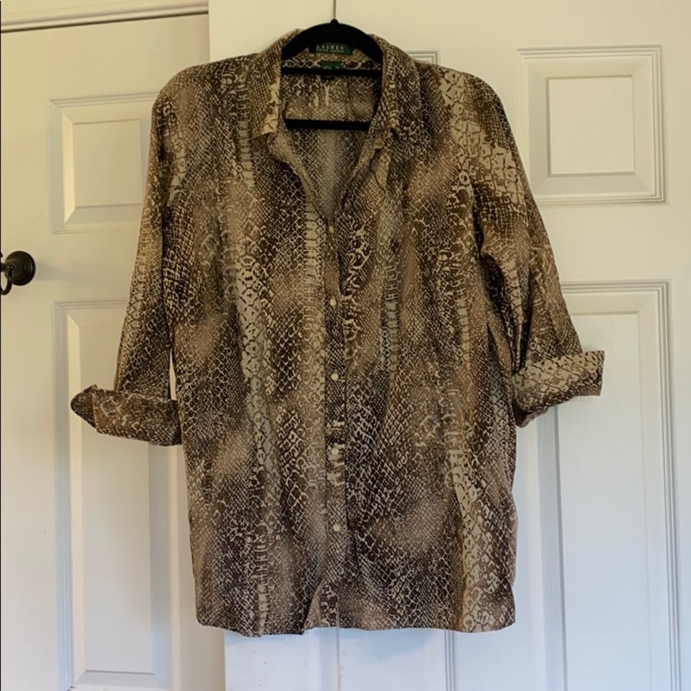 Ralph Lauren Python Print Buttondown - image 1
